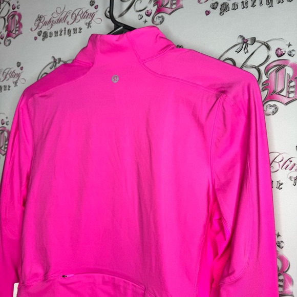 Lululemon Pink final mile zip up Jacket lightweight thumb holes zipper pockets - Picture 14 of 16